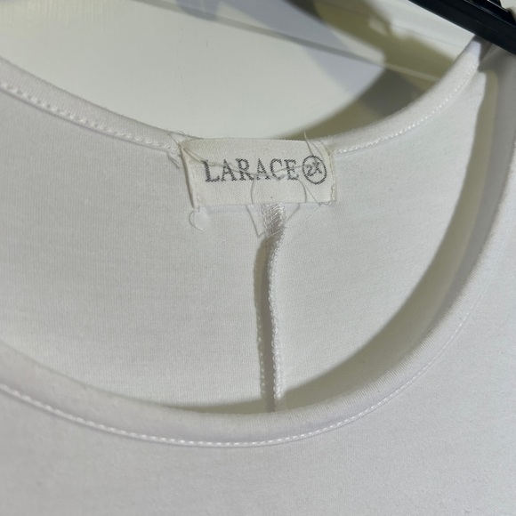 LARA White Oversized Relaxed Short Sleeve Tee - Picture 2 of 4